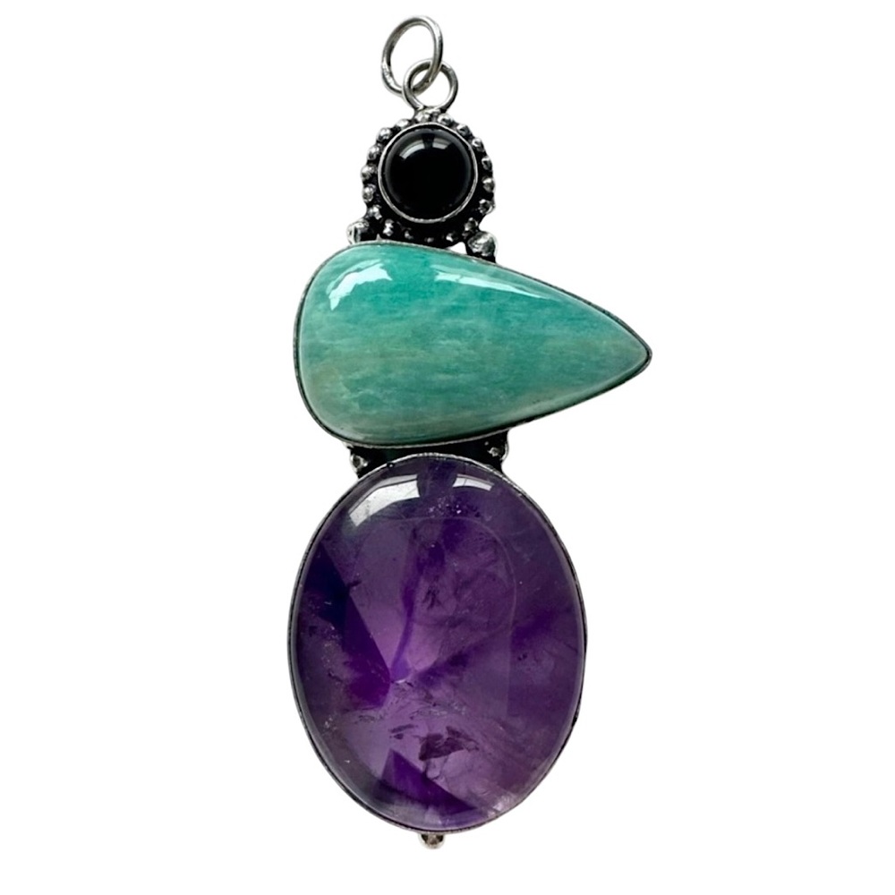 Amethyst multi stone pendant